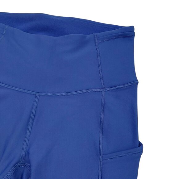 Lululemon Tights Womens 4 Blue Mid Rise Full Length Fast Free Athleisure Running - Picture 13 of 13